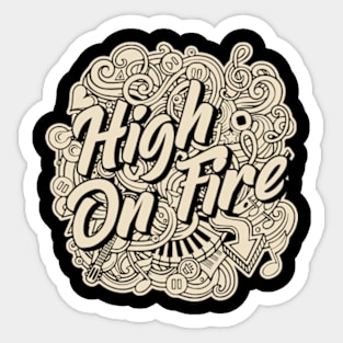 High On Fire  - Vintage Sticker